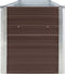 vidaXL - Plantenbak - verhoogd - 320x40x45 - cm - gegalvaniseerd - staal - bruin