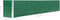 vidaXL - Plantenbak - verhoogd - 320x40x45 - cm - gegalvaniseerd - staal - groen