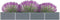 vidaXL - Plantenbak - verhoogd - 320x40x45 - cm - gegalvaniseerd - staal - grijs