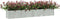 vidaXL - Plantenbak - verhoogd - 320x40x45 - cm - gegalvaniseerd - staal - zilver