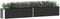 vidaXL - Plantenbak - verhoogd - 320x40x45 - cm - gegalvaniseerd - staal - antraciet