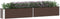 vidaXL - Plantenbak - verhoogd - 320x40x45 - cm - gegalvaniseerd - staal - bruin