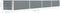 vidaXL - Plantenbak - verhoogd - 320x40x45 - cm - gegalvaniseerd - staal - grijs