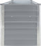 vidaXL - Plantenbak - verhoogd - 320x40x45 - cm - gegalvaniseerd - staal - grijs