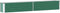 vidaXL - Plantenbak - verhoogd - 320x40x45 - cm - gegalvaniseerd - staal - groen