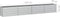 vidaXL - Plantenbak - verhoogd - 320x40x45 - cm - gegalvaniseerd - staal - zilver