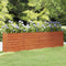 vidaXL - Plantenbak - verhoogd - 320x40x77 - cm - cortenstaal - roestig