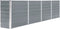 vidaXL - Plantenbak - verhoogd - 320x40x77 - cm - gegalvaniseerd - staal - grijs