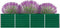 vidaXL - Plantenbak - verhoogd - 320x40x77 - cm - gegalvaniseerd - staal - groen