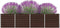 vidaXL - Plantenbak - verhoogd - 320x40x77 - cm - gegalvaniseerd - staal - bruin