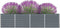 vidaXL - Plantenbak - verhoogd - 320x40x77 - cm - gegalvaniseerd - staal - grijs