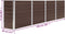 vidaXL - Plantenbak - verhoogd - 320x40x77 - cm - gegalvaniseerd - staal - bruin
