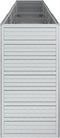 vidaXL - Plantenbak - verhoogd - 320x40x77 - cm - gegalvaniseerd - staal - zilver