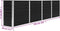vidaXL - Plantenbak - verhoogd - 320x40x77 - cm - gegalvaniseerd - staal - antraciet