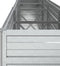 vidaXL - Plantenbak - verhoogd - 320x40x77 - cm - gegalvaniseerd - staal - zilver