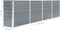 vidaXL - Plantenbak - verhoogd - 320x40x77 - cm - gegalvaniseerd - staal - grijs