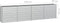 vidaXL - Plantenbak - verhoogd - 320x40x77 - cm - gegalvaniseerd - staal - zilver
