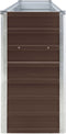 vidaXL - Plantenbak - verhoogd - 320x40x77 - cm - gegalvaniseerd - staal - bruin
