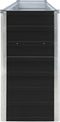 vidaXL - Plantenbak - verhoogd - 320x40x77 - cm - gegalvaniseerd - staal - antraciet