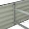 vidaXL - Plantenbak - verhoogd - 320x80x44 - cm - gegalvaniseerd - staal - grijs