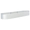 vidaXL - Plantenbak - verhoogd - 320x80x44 - cm - gegalvaniseerd - staal - zilver