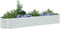 vidaXL - Plantenbak - verhoogd - 320x80x44 - cm - gegalvaniseerd - staal - zilver