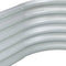 vidaXL - Plantenbak - verhoogd - 320x80x44 - cm - gegalvaniseerd - staal - zilver
