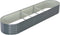 vidaXL - Plantenbak - verhoogd - 320x80x44 - cm - gegalvaniseerd - staal - grijs