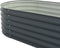 vidaXL - Plantenbak - verhoogd - 320x80x44 - cm - gegalvaniseerd - staal - grijs
