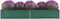 vidaXL - Plantenbak - verhoogd - 320x80x45 - cm - gegalvaniseerd - staal - groen