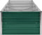 vidaXL - Plantenbak - verhoogd - 320x80x45 - cm - gegalvaniseerd - staal - groen