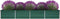 vidaXL - Plantenbak - verhoogd - 320x80x45 - cm - gegalvaniseerd - staal - groen
