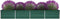 vidaXL - Plantenbak - verhoogd - 320x80x45 - cm - gegalvaniseerd - staal - groen
