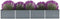 vidaXL - Plantenbak - verhoogd - 320x80x45 - cm - gegalvaniseerd - staal - grijs