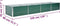 vidaXL - Plantenbak - verhoogd - 320x80x45 - cm - gegalvaniseerd - staal - groen
