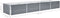 vidaXL - Plantenbak - verhoogd - 320x80x45 - cm - gegalvaniseerd - staal - grijs