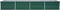 vidaXL - Plantenbak - verhoogd - 320x80x45 - cm - gegalvaniseerd - staal - groen