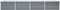vidaXL - Plantenbak - verhoogd - 320x80x45 - cm - gegalvaniseerd - staal - grijs