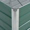 vidaXL - Plantenbak - verhoogd - 320x80x45 - cm - gegalvaniseerd - staal - groen