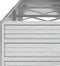 vidaXL - Plantenbak - verhoogd - 320x80x45 - cm - gegalvaniseerd - staal - zilver