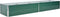 vidaXL - Plantenbak - verhoogd - 320x80x45 - cm - gegalvaniseerd - staal - groen