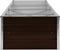 vidaXL - Plantenbak - verhoogd - 320x80x45 - cm - gegalvaniseerd - staal - bruin