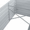 vidaXL - Plantenbak - verhoogd - 320x80x45 - cm - gegalvaniseerd - staal - grijs