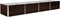 vidaXL - Plantenbak - verhoogd - 320x80x45 - cm - gegalvaniseerd - staal - bruin