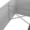 vidaXL - Plantenbak - verhoogd - 320x80x45 - cm - gegalvaniseerd - staal - antraciet