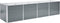 vidaXL - Plantenbak - verhoogd - 320x80x77 - cm - gegalvaniseerd - staal - grijs
