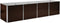 vidaXL - Plantenbak - verhoogd - 320x80x77 - cm - gegalvaniseerd - staal - bruin