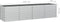 vidaXL - Plantenbak - verhoogd - 320x80x77 - cm - gegalvaniseerd - staal - zilver