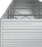 vidaXL - Plantenbak - verhoogd - 320x80x77 - cm - gegalvaniseerd - staal - zilver