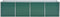 vidaXL - Plantenbak - verhoogd - 320x80x77 - cm - gegalvaniseerd - staal - groen